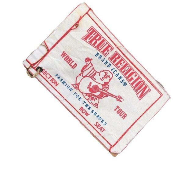 Brand New Vintage True Religion Embroidered Jeans Size 36 JOEY Blue - Picture 5 of 12